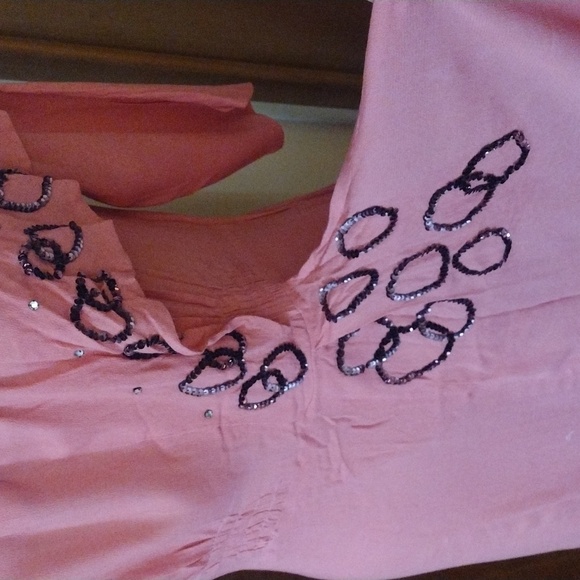 Hot Pink Vintage Style Dress 1940s - Picture 3 of 8